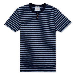 Lucky Brand Striped Short Sleeve Henley